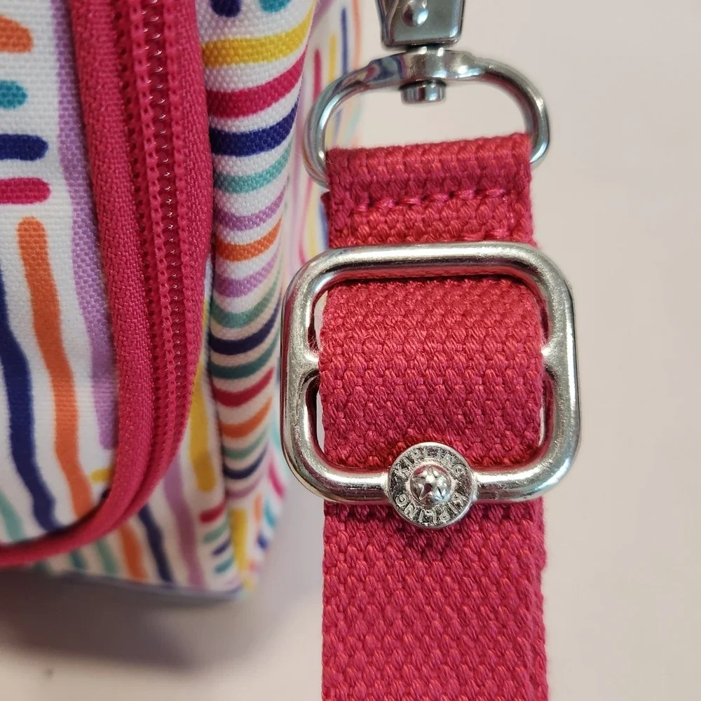 Kipling Kichirou Insulated Crossbody With Handle Lunch Bag Multicolor Stripes‎